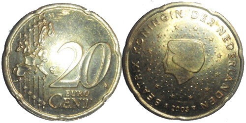 20 евроцентов 2003 Нидерланды