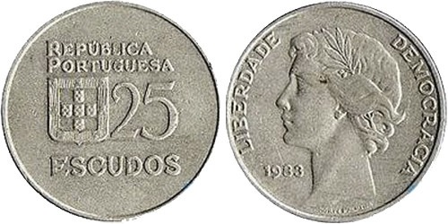 25 эскудо 1983 Португалия