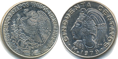 50 сентаво 1979 Мексика
