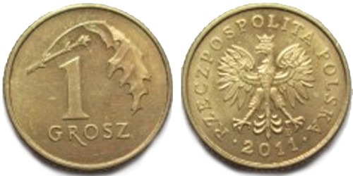 1 грош 2011 Польша