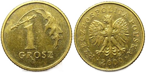 1 грош 2000 Польша