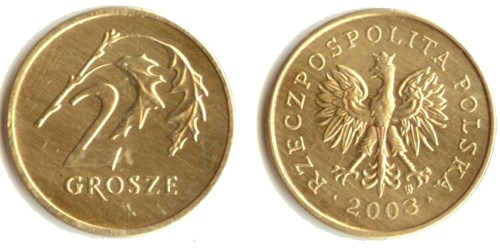 2 гроша 2003 Польша