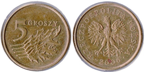 5 грошей 2006 Польша