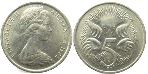 5 центов 1982 Австралия