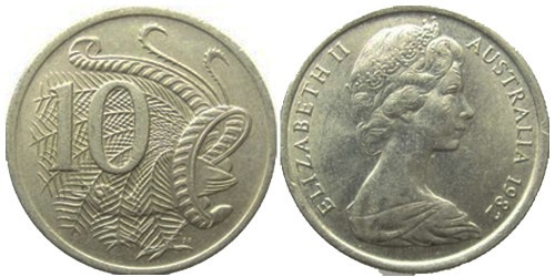 10 центов 1982 Австралия