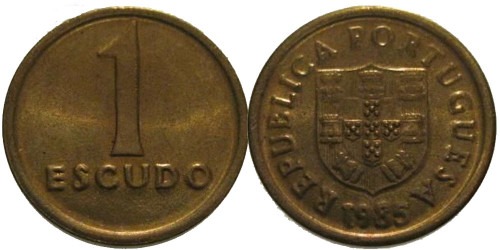 1 эскудо 1985 Португалия