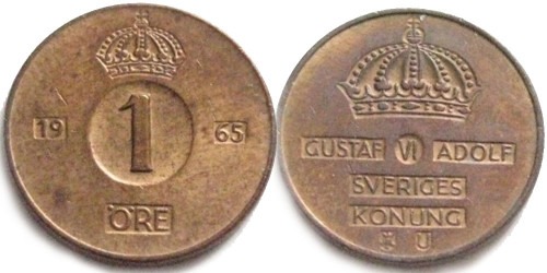 1 эре 1965 Швеция