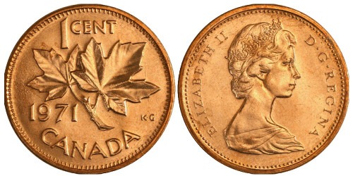 1 цент 1971 Канада