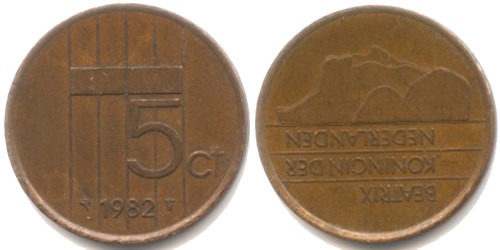 5 центов 1982 Нидерланды