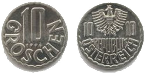 10 грошей 1996 Австрия