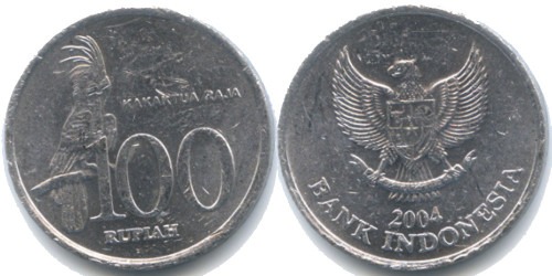 100 рупий 2004 Индонезия