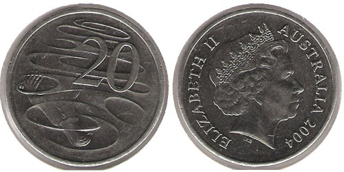 20 центов 2004 Австралия