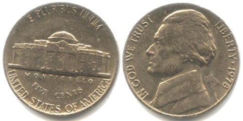5 центов 1978  США
