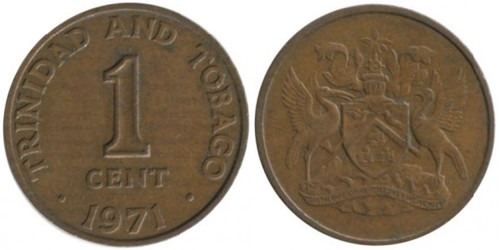 1 цент 1971 Тринидад и Тобаго