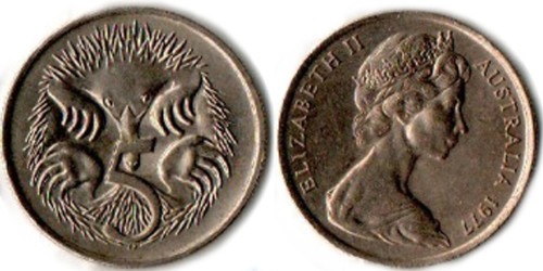 5 центов 1977 Австралия