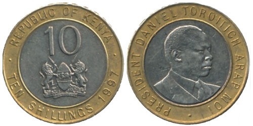 10 шиллингов 1997 Кения