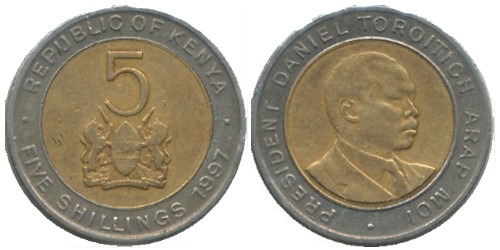 5 шиллингов 1997 Кения