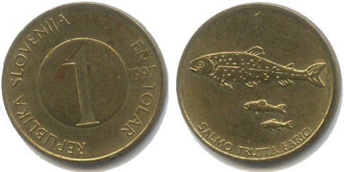 1 толар 1997 Словения