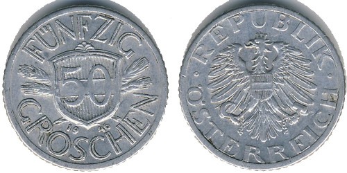 50 грошей 1946 Австрия