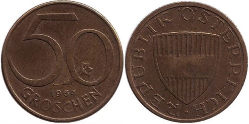 50 грошей 1964 Австрия