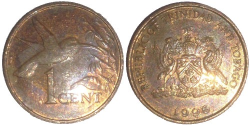 1 цент 1996 Тринидад и Тобаго
