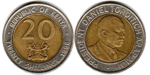 20 шиллингов 1998 Кения