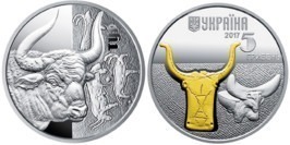 5 гривен 2017 Украина — Тур — серебро 5 гривен 2017 Украина — Тур — серебро