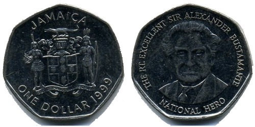 1 доллар 1999 Ямайка