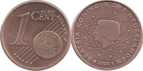 1 евроцент 2003 Нидерланды