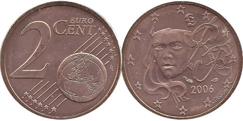 2 евроцента 2006 Франция