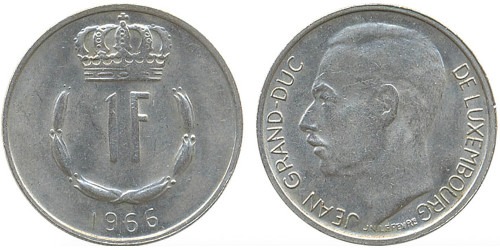 1 франк 1966 Люксембург