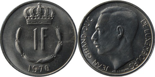 1 франк 1970 Люксембург