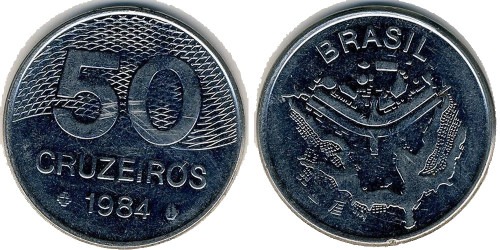 50 крузейро 1984 Бразилия