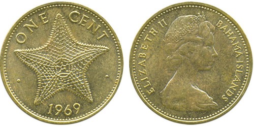 1 цент 1969 Багамские Острова