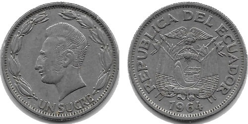 1 сукре 1964 Эквадор