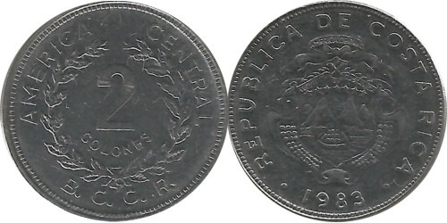 2 колона 1983 Коста Рика
