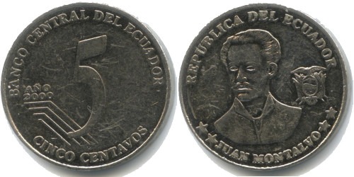 5 сентаво 2000 Эквадор
