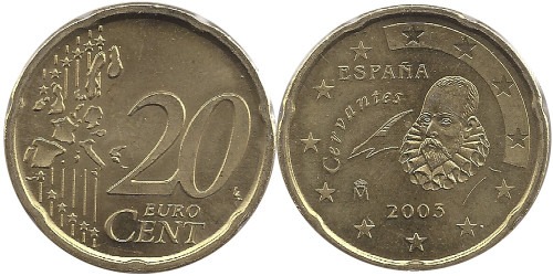 20 евроцентов 2003 Испания