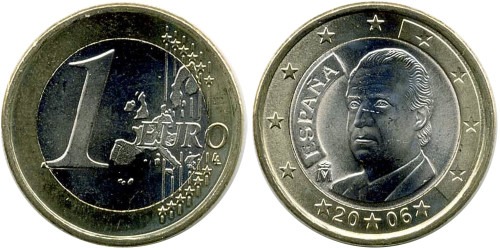 1 евро 2006 Испания