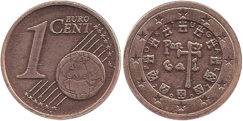 1 евроцент 2007 Португалия