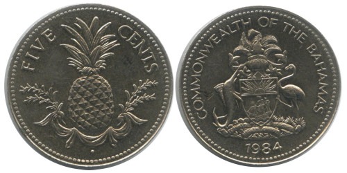 5 центов 1984 Багамские Острова