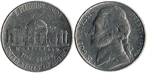 5 центов 1999 D США