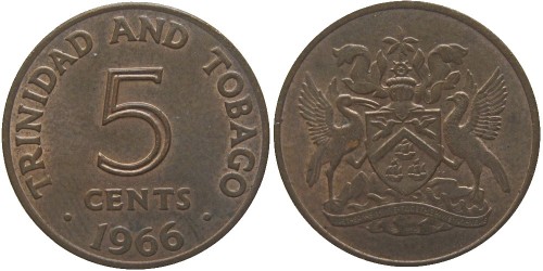 5 цент 1966 Тринидад и Тобаго