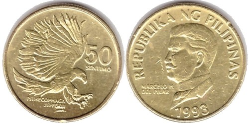 50 сантимов 1993 Филиппины