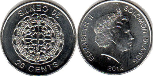 20 центов 2012 Соломоновы острова