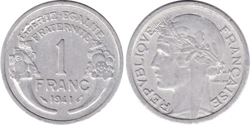 1 франк 1941 Франция