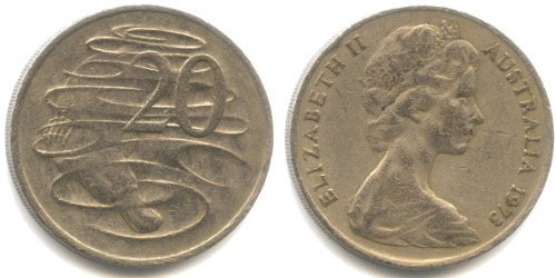 20 центов 1973 Австралия