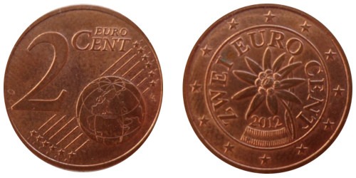 2 евроцента 2012 Австрия