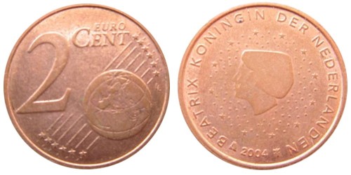 2 евроцента 2004 Нидерланды