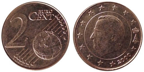 2 евроцента 2000 Бельгия